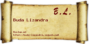 Buda Lizandra névjegykártya